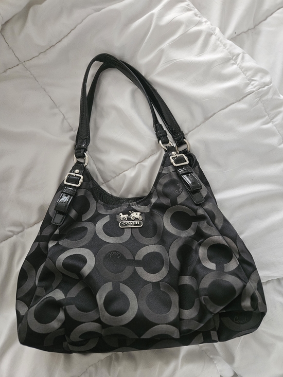 Coach Handbags - Coach Black Signature Shoulder Bag